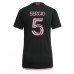 Maillot de foot Inter Miami Sergio Busquets #5 Extérieur vêtements Femmes 2024-25 Manches Courtes